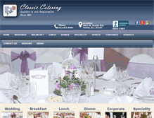 Tablet Screenshot of classiccateringltd.com